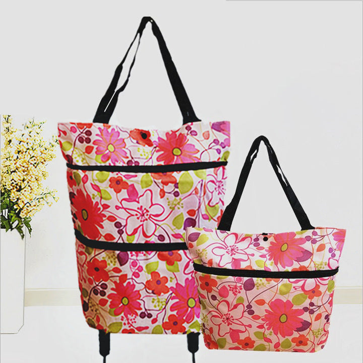 Foldbar Handlebag med Hjul | Luvikno