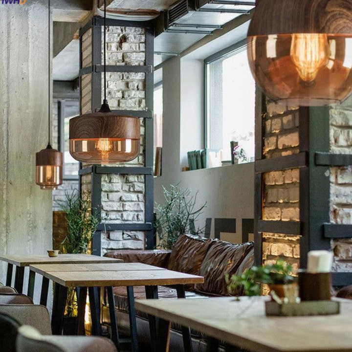 Stilig skandinavisk tre taklampe - NordLuna | Luvikno