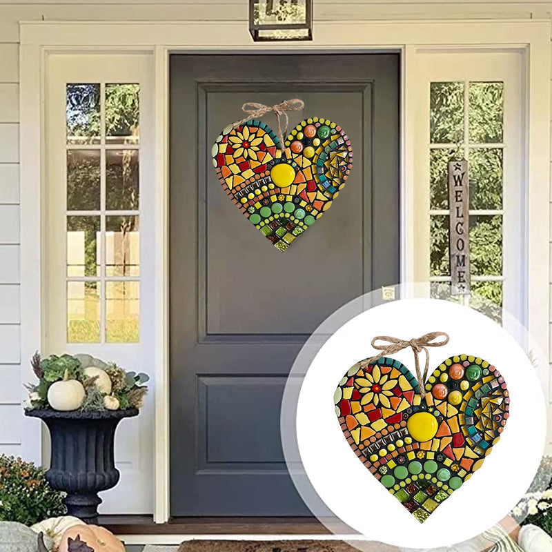 Large Garden Mosaic Heart Decoration | Luvikno
