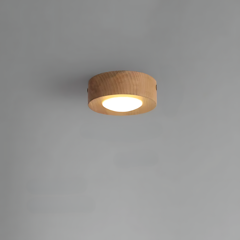 Luvikno | | Valnøtt taklampe med LED spotlights