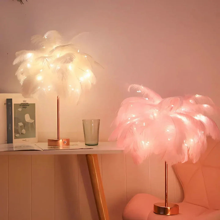 Atmosfærisk Fjær Palmetre Lampe - LumaPalm | Luvikno
