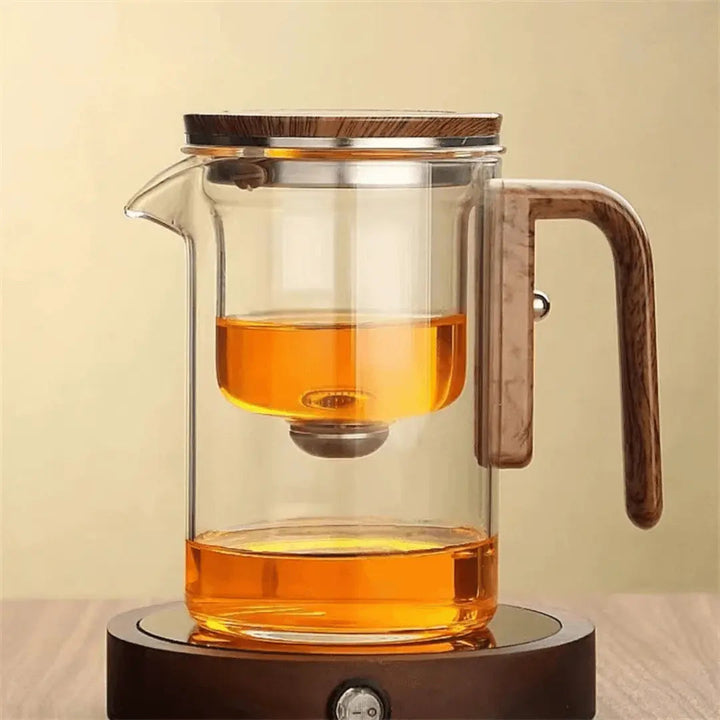 ClearBrew – Elegant Gjennomsiktig Tekanne for Kaffe & Te Luvikno