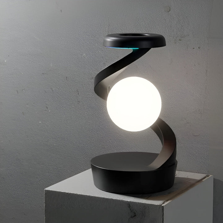 OrbitGlow Lampe - Stilig Belysning med Trådløs Lading | Luvikno