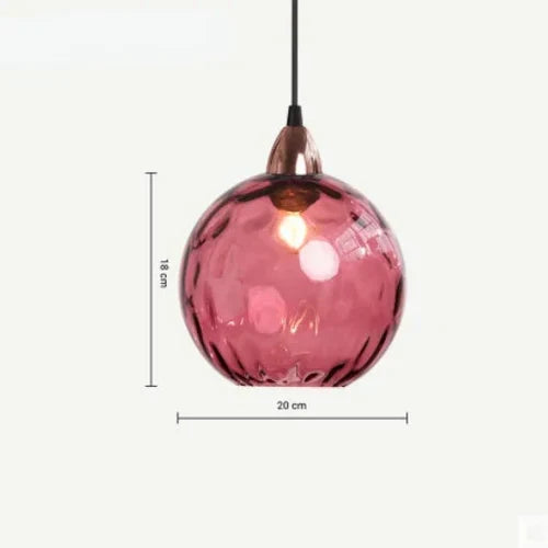 Glass Sphere Pendant Lamp - LumiSphere | Luvikno