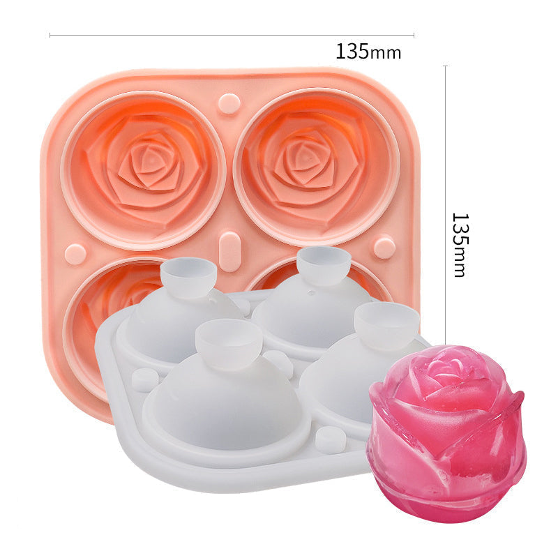 Stor rosa isbitbrett med 4 rom | Luvikno