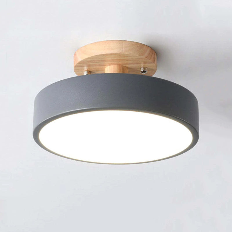 Moderne LED taklampe laget av tre – Quinn taklampe for stue, gang, soverom og spisestue | Luvikno