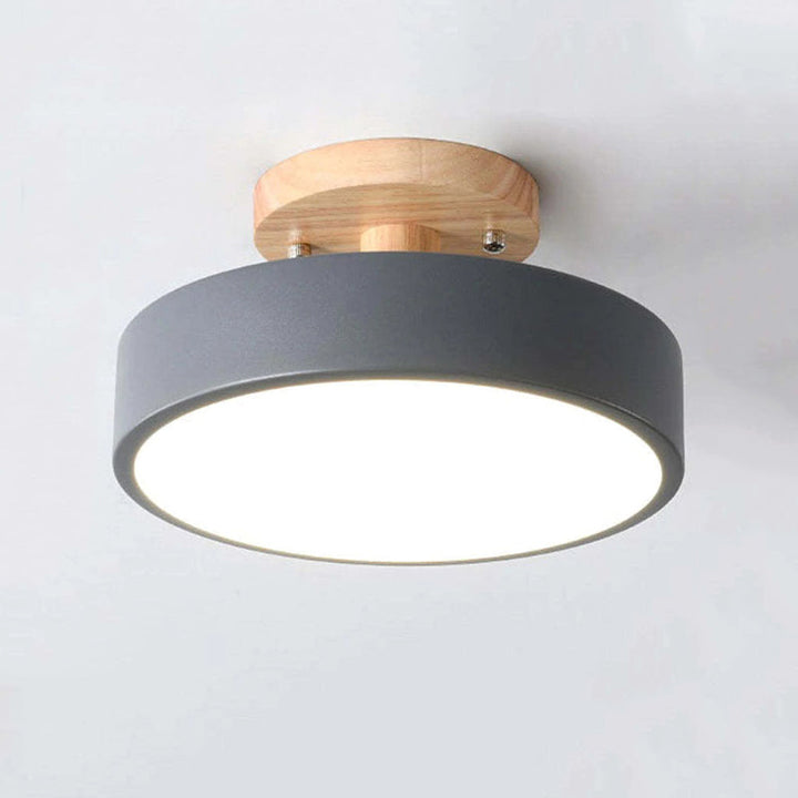 Moderne LED taklampe laget av tre – Quinn taklampe for stue, gang, soverom og spisestue | Luvikno