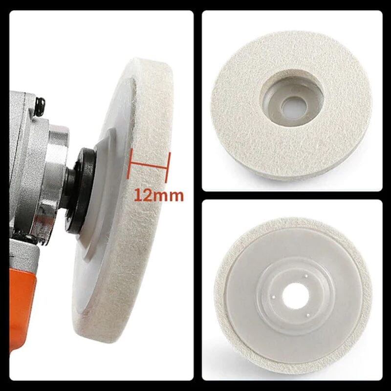 Luvikno | Poleringdisk laget av ull