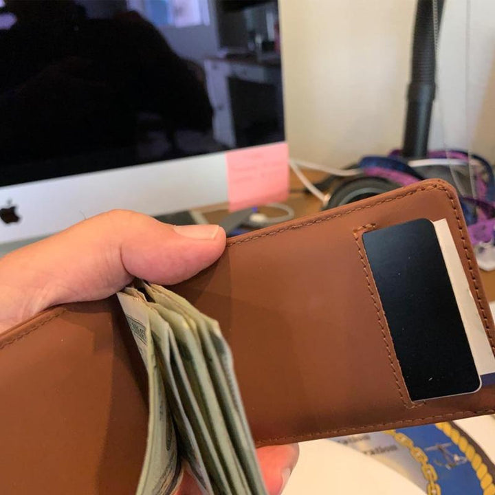 Men's Extra-slim Leather Wallet | Luvikno