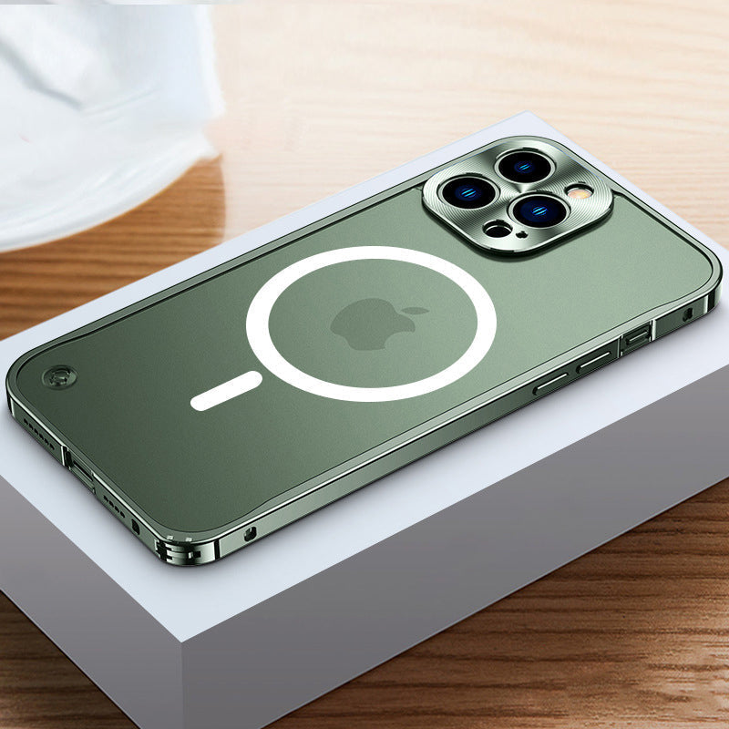 Magnetisk deksel for iPhone med metallramme | Luvikno