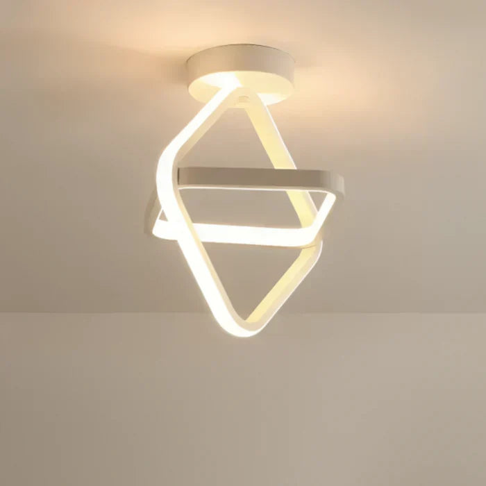Moderne LED Taklampe med Dobbelt Ringdesign - Twilight Rings | Luvikno