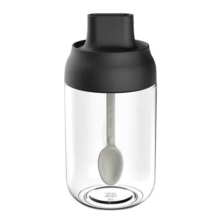 Glass condimentskrukke med skje | Luvikno
