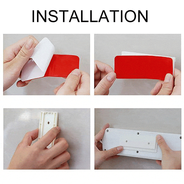 Klebefri Stikkontakt Holder | Luvikno