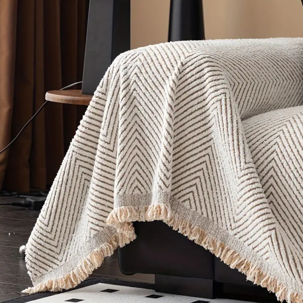 Luvikno | Stripe Herringbone Sofa Cover