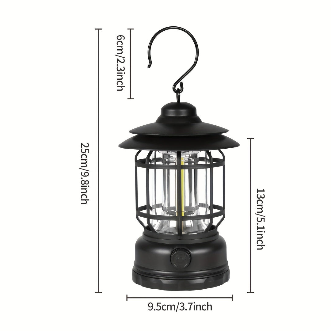 RetroGlow Lampe – Dimmbar Oppladbar LED Utendørsbelysning | Luvikno