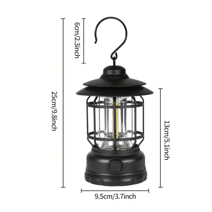 RetroGlow Lampe – Dimmbar Oppladbar LED Utendørsbelysning | Luvikno