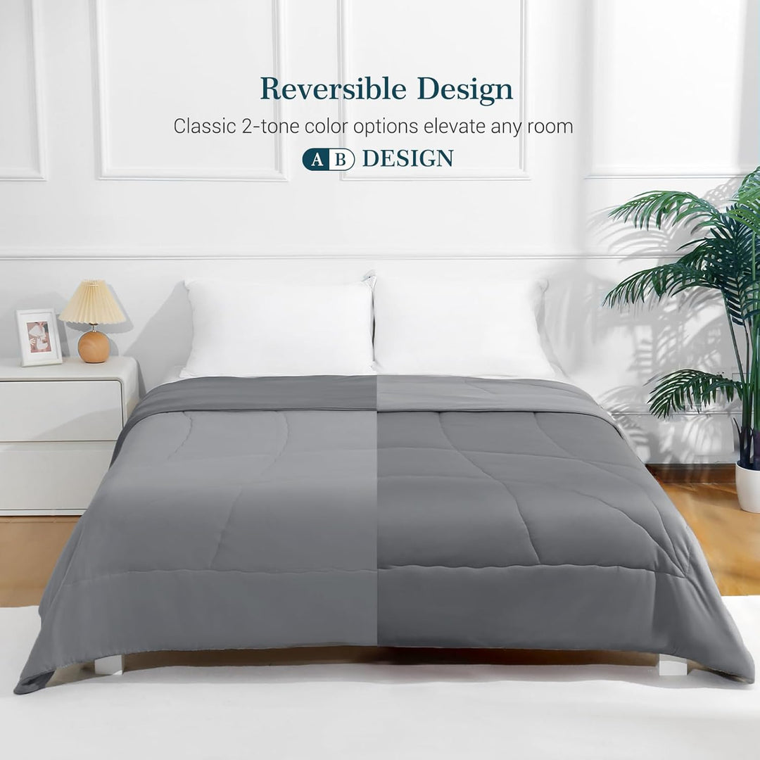 Ultra Soft Cloudy 3D Cooling Comforter  Extreme Q Max 0.5-Grå | Luvikno