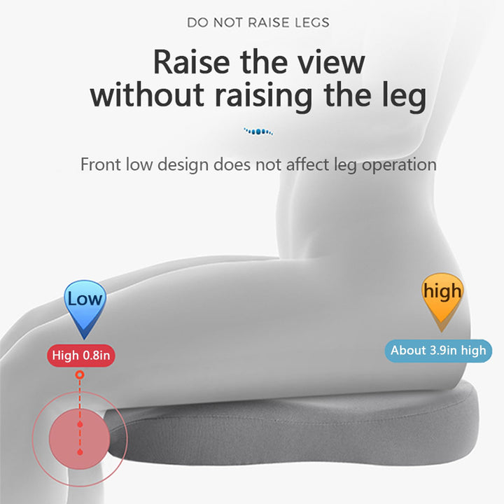 Bilpute Høyde Økning – Ergonomisk Sete Boosterpute med Minne Skum | Luvikno
