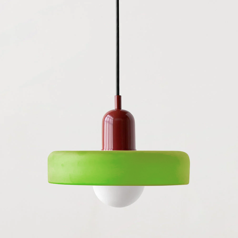 Farget glass pendellampe - BauLume | Luvikno