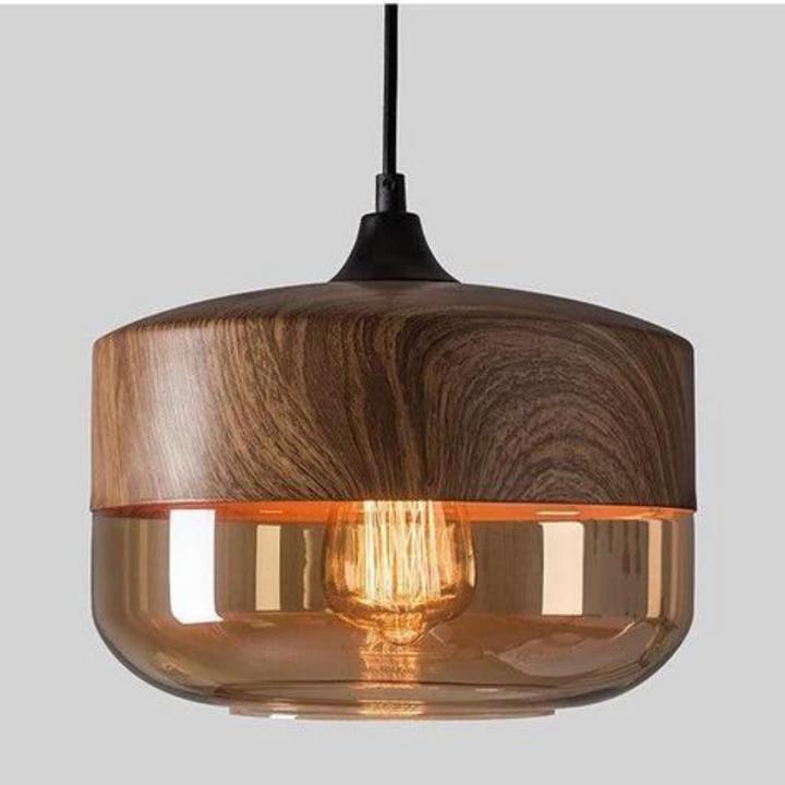 Stilig skandinavisk tre taklampe - NordLuna | Luvikno