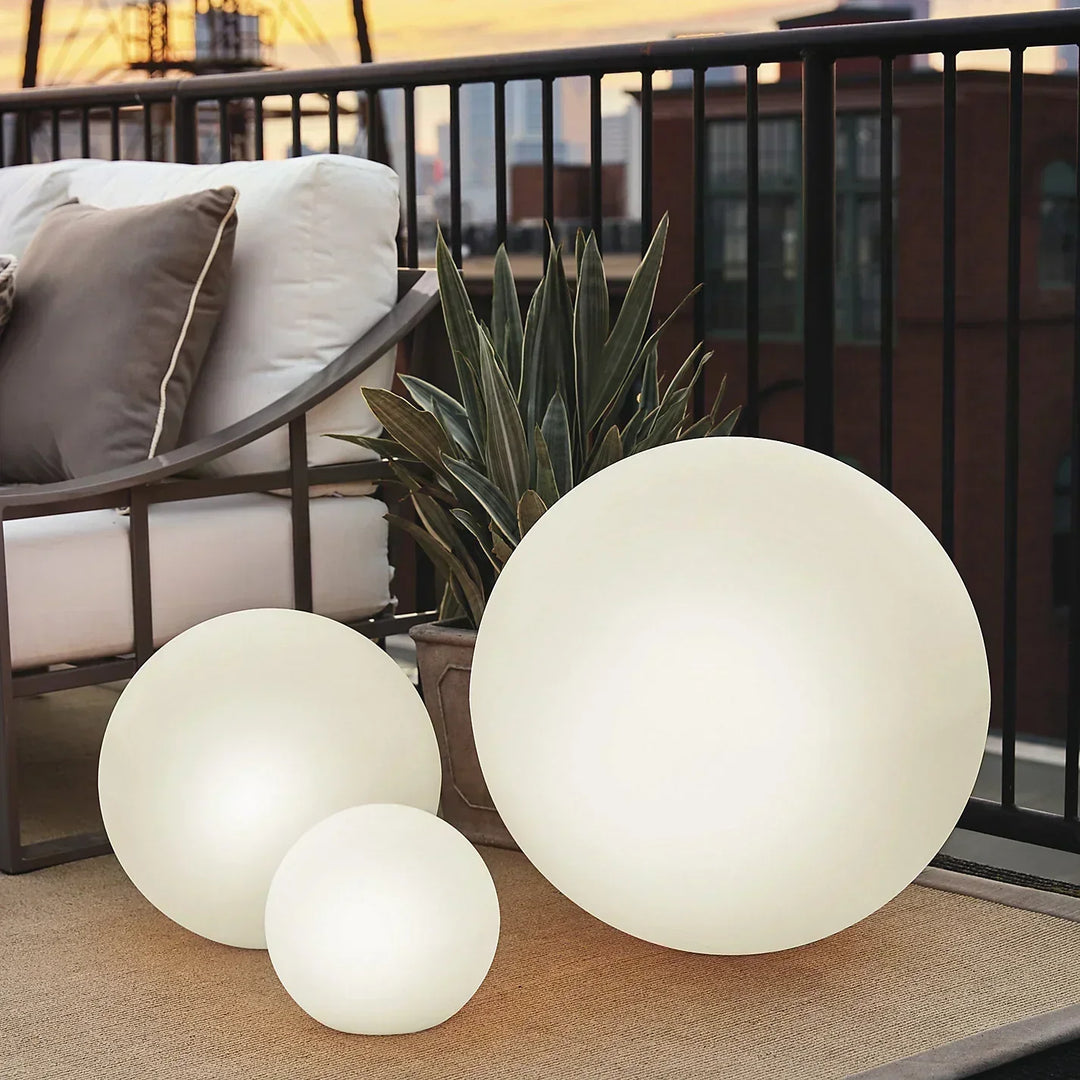 Flerfarget LED kule hage lampe med fjernkontroll | Luvikno