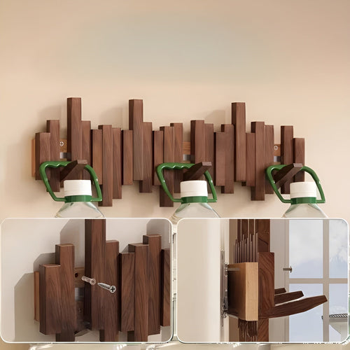 Stilig tre garderobe – FleksiLuviknoe magnetiske kroker for mer organisering | Ideell for soverom | Luvikno