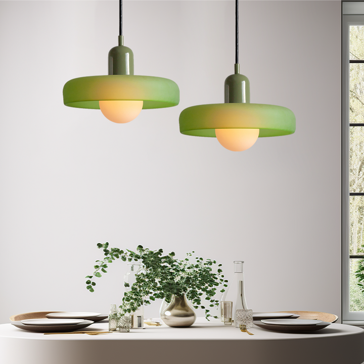 Farget glasspendellampe - BauLume | Luvikno