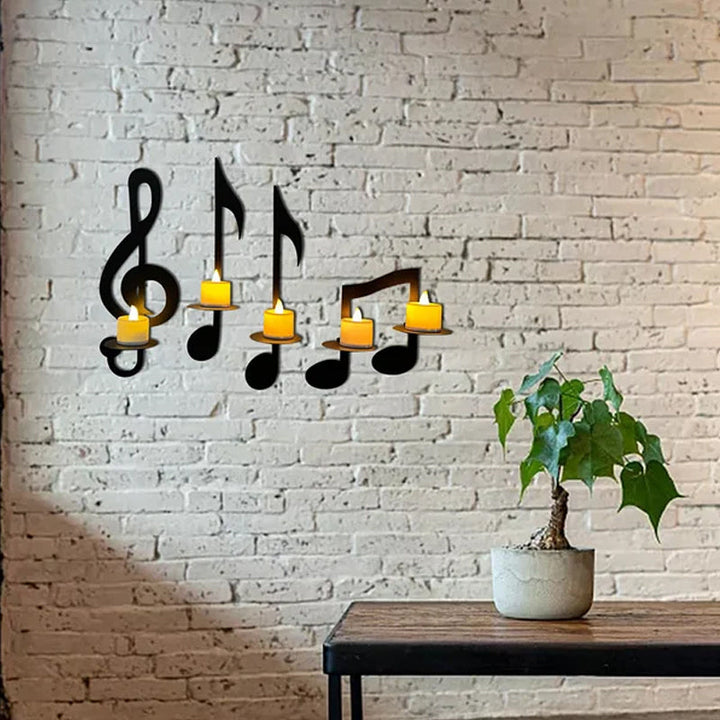 Luvikno | Lysestake med musikknoter