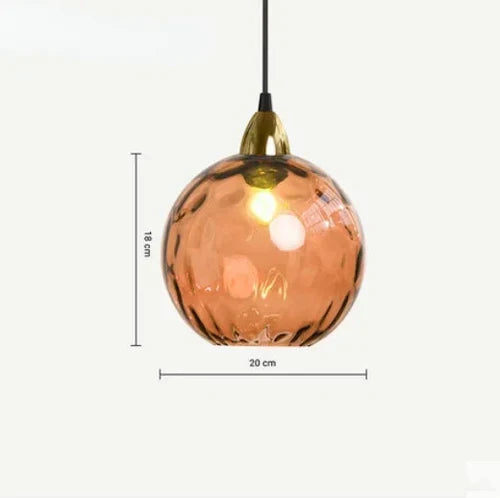 Glass Sphere Pendant Lamp - LumiSphere | Luvikno