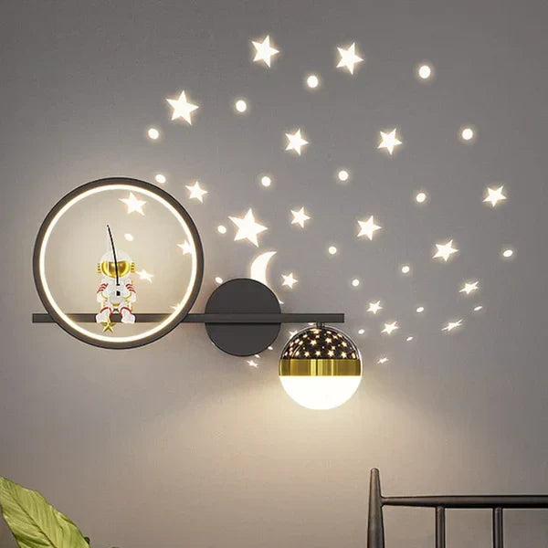 Vegglampe for barnerom - GlowNest | Luvikno