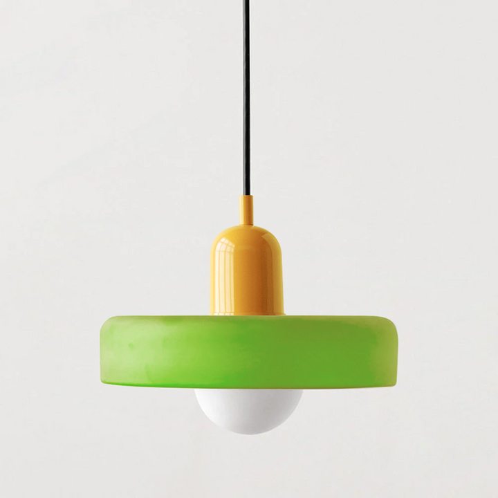 Fargerik Bauhaus-stil Pendellampe - StiloGlas | Luvikno
