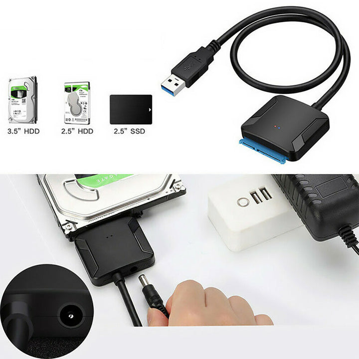 USB 3.0 til SATA III Hard Drive Adapter | Luvikno