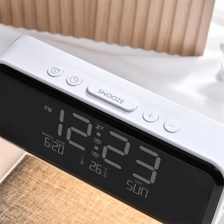 Lampe med klokke 3 i 1 | Luvikno