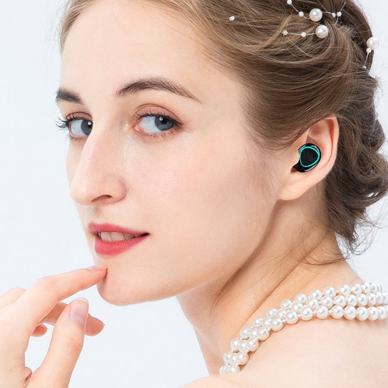 Luvikno | TWS Bluetooth 5.1 Stilige trådløse Bluetooth-hodetelefoner