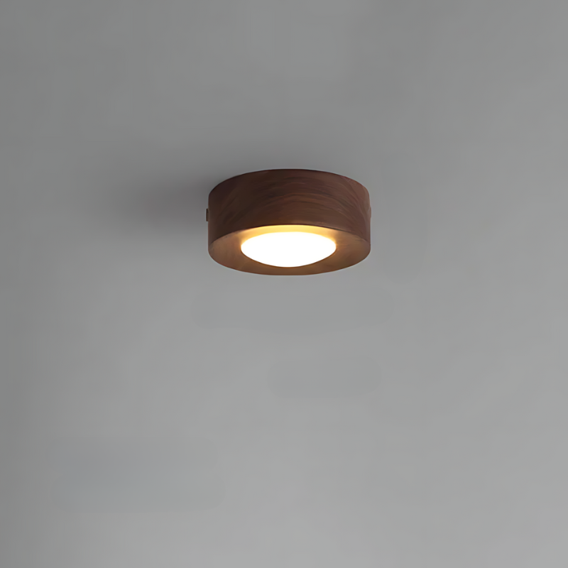 Luvikno | | Valnøtt taklampe med LED spotlights