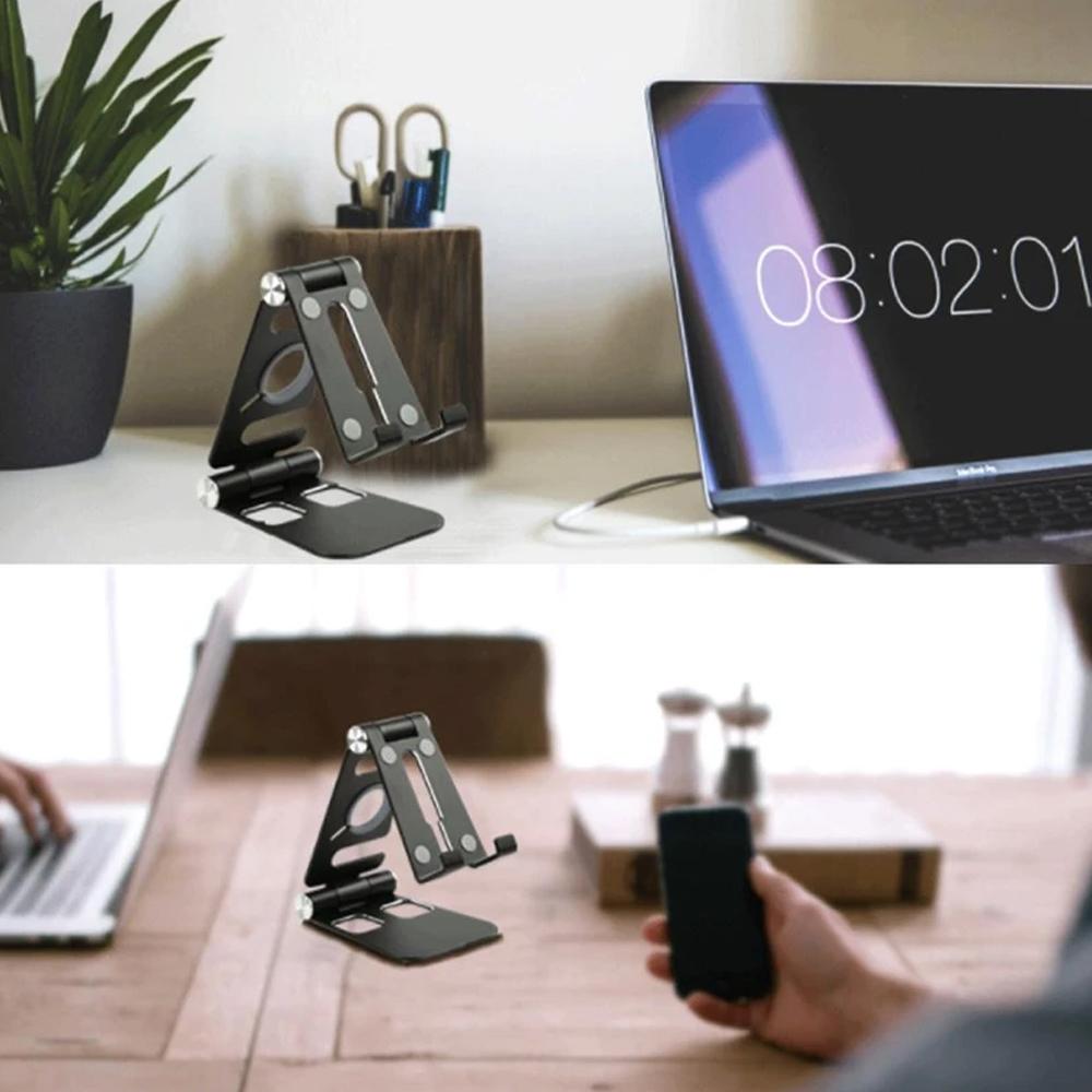 Multi-Fold Smartphone Stand i Aluminiumlegering | Luvikno