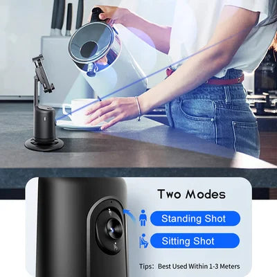360° Rotasjon Smart Auto Ansikt Objektsporing Holder