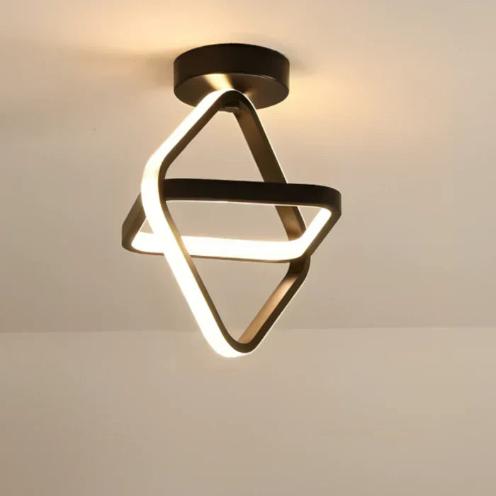 Moderne LED Taklampe med Dobbelt Ringdesign - Twilight Rings | Luvikno