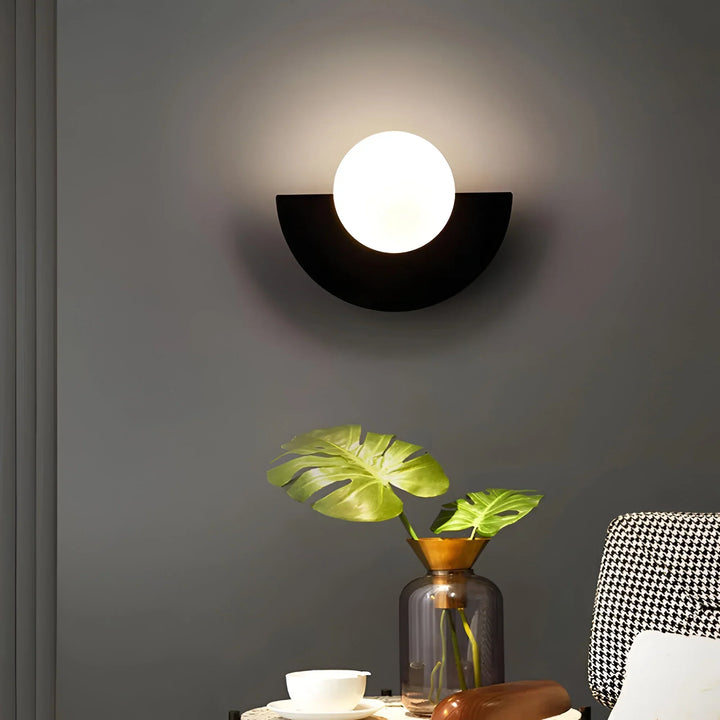 LumiGlow – Moderne Halvsirkel Vegglampe