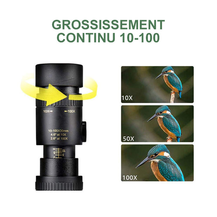 Super Telephoto Zoom Monokulært Teleskop 4K | Luvikno