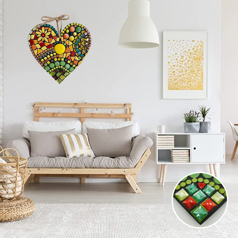 Large Garden Mosaic Heart Decoration | Luvikno