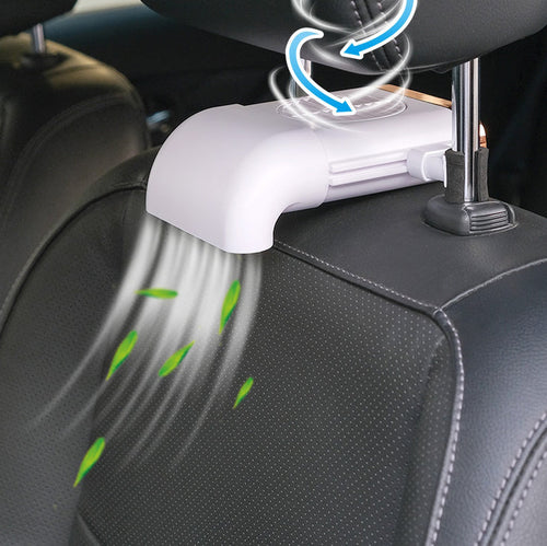 Multi-funksjonell Mini Bilstol Vifte med Justerbare 3 Hastigheter, Micro USB Strømforsyning og Enkel Installasjon, Kompatibel med de Fleste Biler | Luvikno