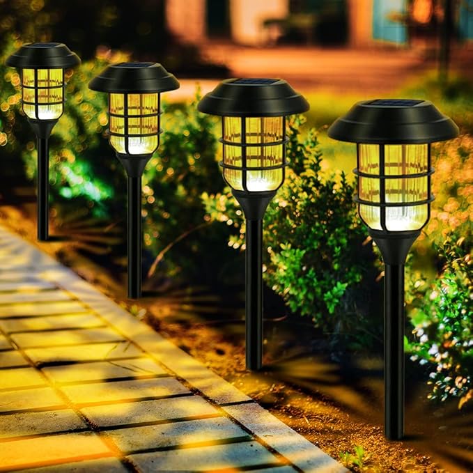 Premium Solar Torch Garden Lights - Set of 6 | Luvikno