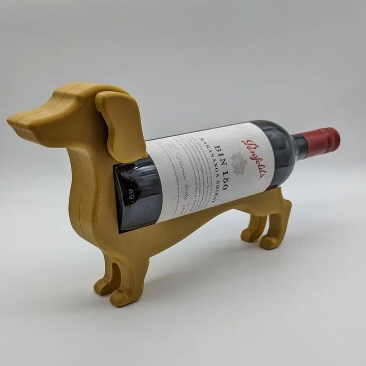 Dachshund-vinkorkholder | Dekorativ bordstativ laget av kunstharpiks | Flere farger
