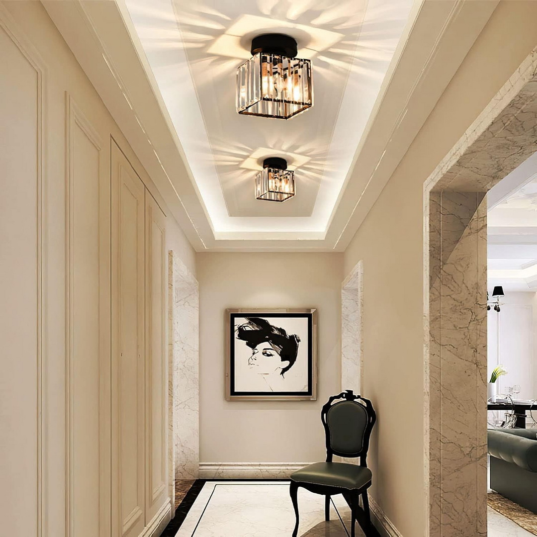 Moderne Krystall Taklampe - CrystalGlow | Luvikno