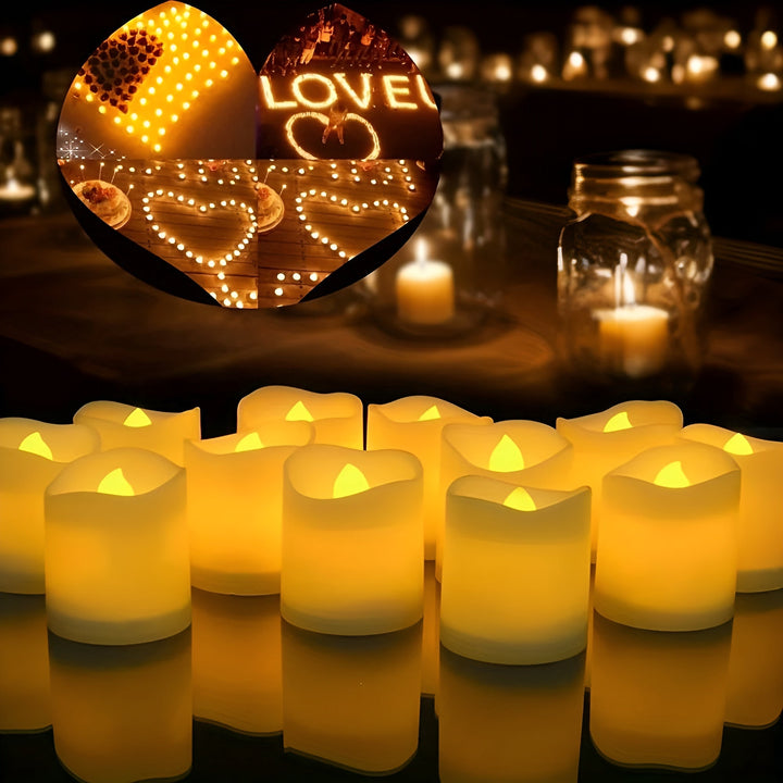 TwinkleLite Lys - Flameless Flammende Elektriske LED Lys | Luvikno