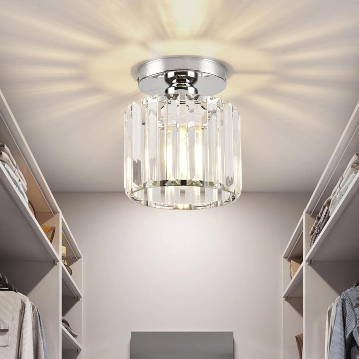Taklampe Krystall Flush Mount Moderne Armatur Luvikno