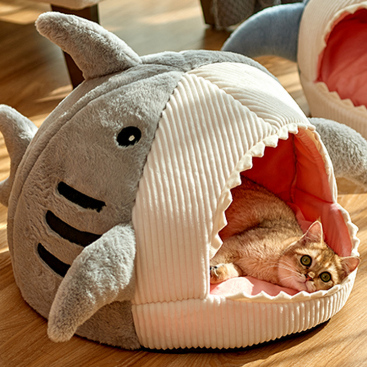 Bærbar Kattgrotta med Varmepute - CozyCave | Luvikno