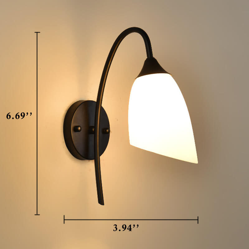 GloeiGlow – Moderne Klokkeformet Vegglampe med Justerbar Arm Luvikno