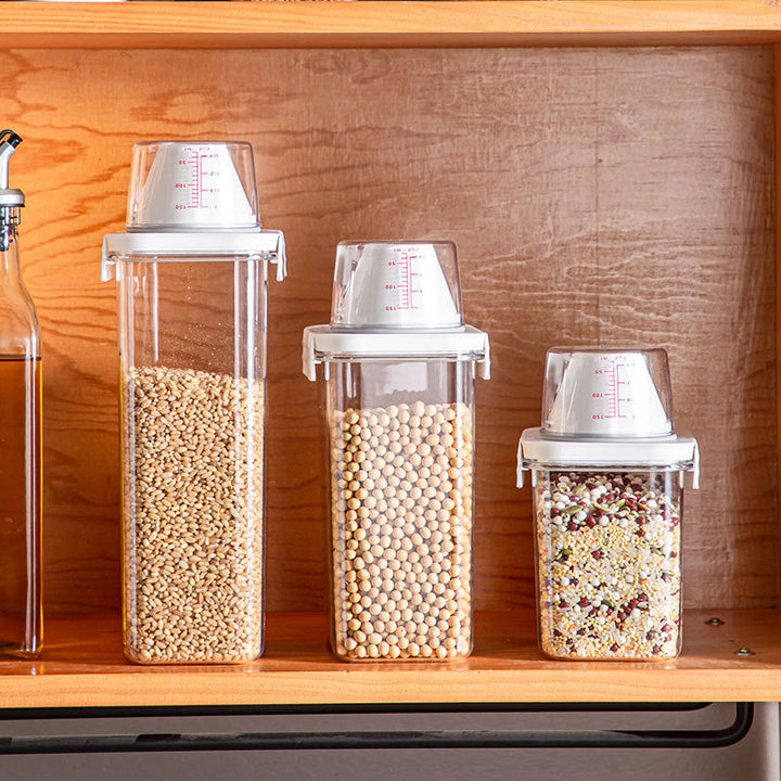 Cereal Dispenser Easy Flow Oppbevaringskrukke Plast Matcontainer | Luvikno